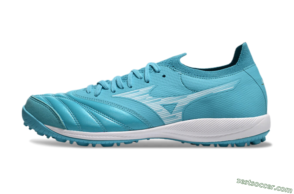 Mizuno Morelia Neo Sala M8 TF Low-Tops Soccer Shoes - Jade/White 2