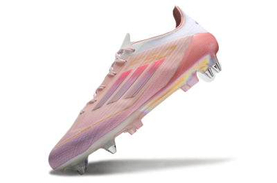 Adidas F50 Elite SG Low-Tops Soccer Cleats - Pink/Gold/White