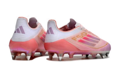 Adidas F50 Elite SG Low-Tops Soccer Cleats - Pink/Gold/White
