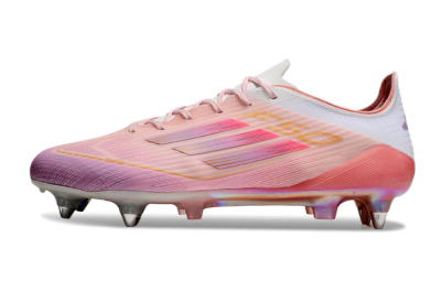 Adidas F50 Elite SG Low-Tops Soccer Cleats - Pink/Gold/White