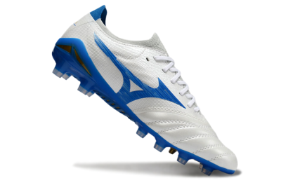 Mizuno Morelia Neo 4 FG Low-Tops Soccer Cleats - White/Blue
