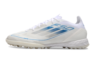 Adidas F50 Pro TF Low-Tops Soccer Shoes - White/Blue