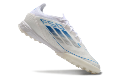 Adidas F50 Pro TF Low-Tops Soccer Shoes - White/Blue