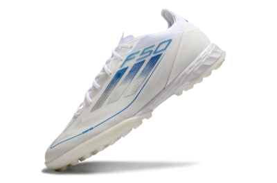 Adidas F50 Pro TF Low-Tops Soccer Shoes - White/Blue