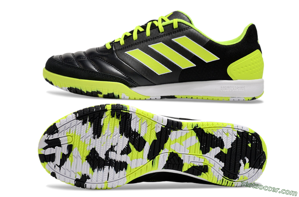 Adidas Top Sala Competition IC Low-Tops Soccer Shoes - Black/Yellow/White 1