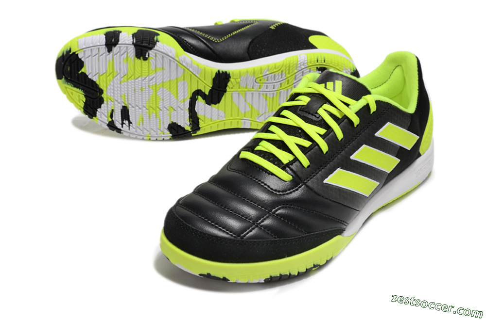 Adidas Top Sala Competition IC Low-Tops Soccer Shoes - Black/Yellow/White 3