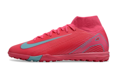 Nike Air Zoom Mercurial Superfly 10 Elite TF High-Tops Soccer Shoes - Red/Jade/White