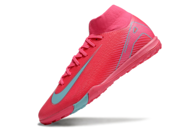 Nike Air Zoom Mercurial Superfly 10 Elite TF High-Tops Soccer Shoes - Red/Jade/White