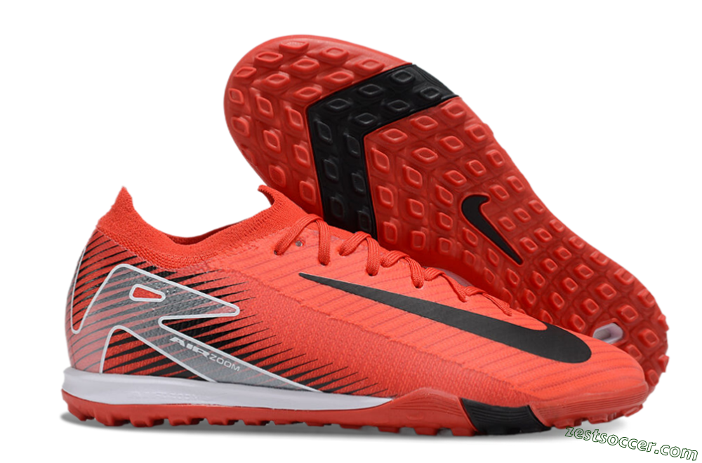 Nike Air Zoom Mercurial Vapor 16 Elite TF Low-Tops Soccer Shoes - Red/Black/White 0