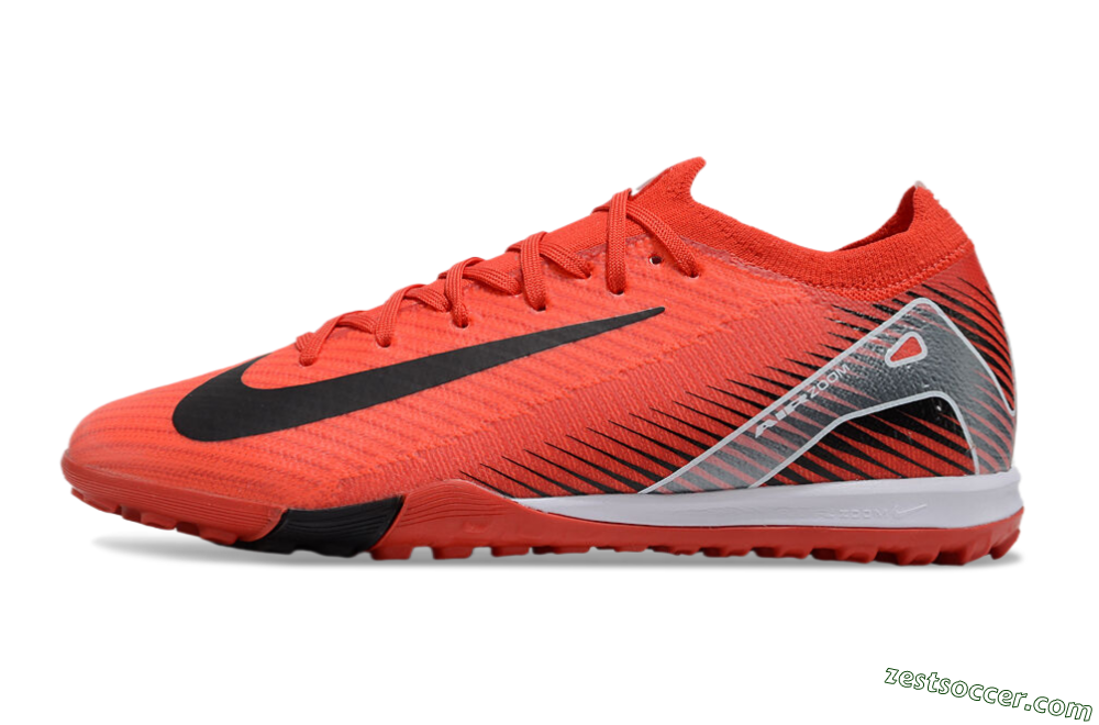 Nike Air Zoom Mercurial Vapor 16 Elite TF Low-Tops Soccer Shoes - Red/Black/White 2