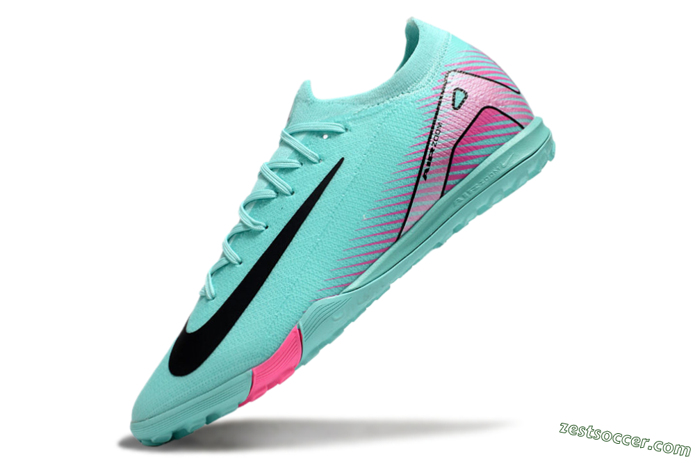 Nike Air Zoom Mercurial Vapor 16 Elite TF Low-Tops Soccer Shoes - Green/Pink/Black 0