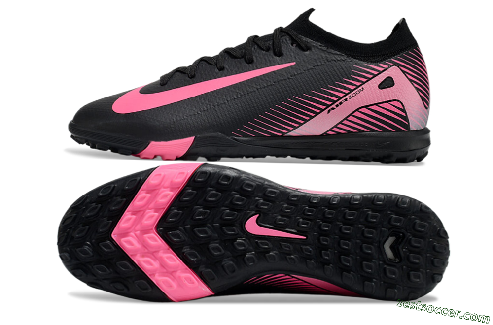 Nike Air Zoom Mercurial Vapor 16 Elite TF Low-Tops Soccer Shoes - Black/Pink 1
