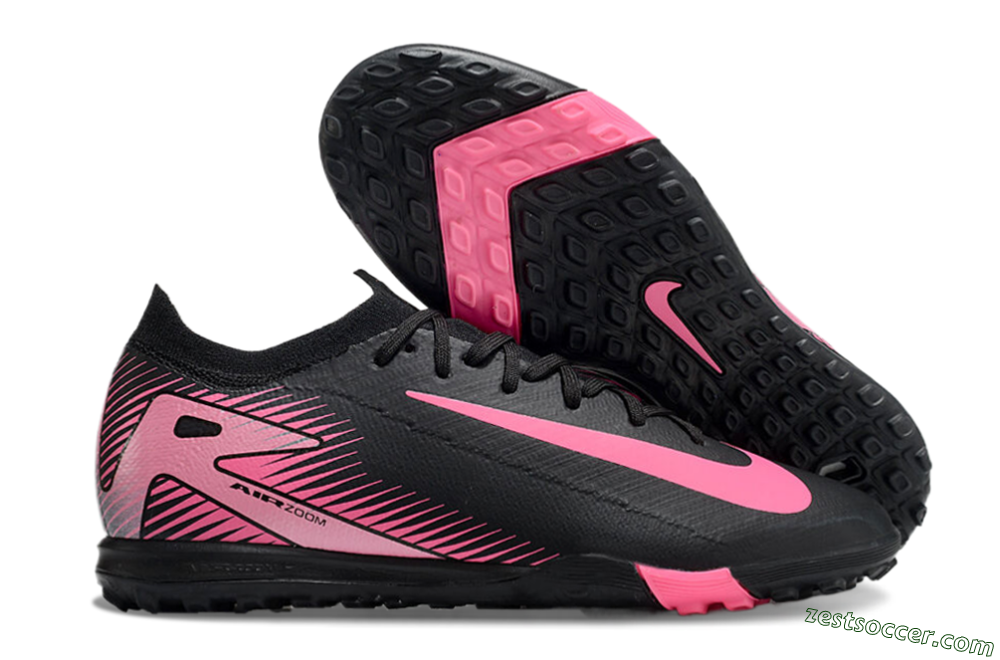Nike Air Zoom Mercurial Vapor 16 Elite TF Low-Tops Soccer Shoes - Black/Pink 0