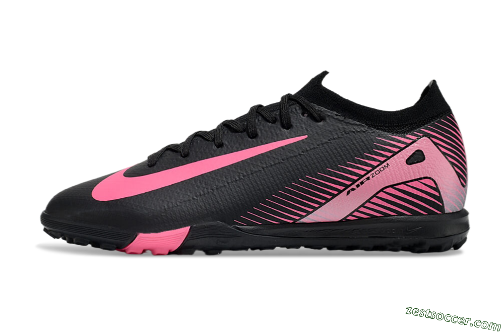 Nike Air Zoom Mercurial Vapor 16 Elite TF Low-Tops Soccer Shoes - Black/Pink 2