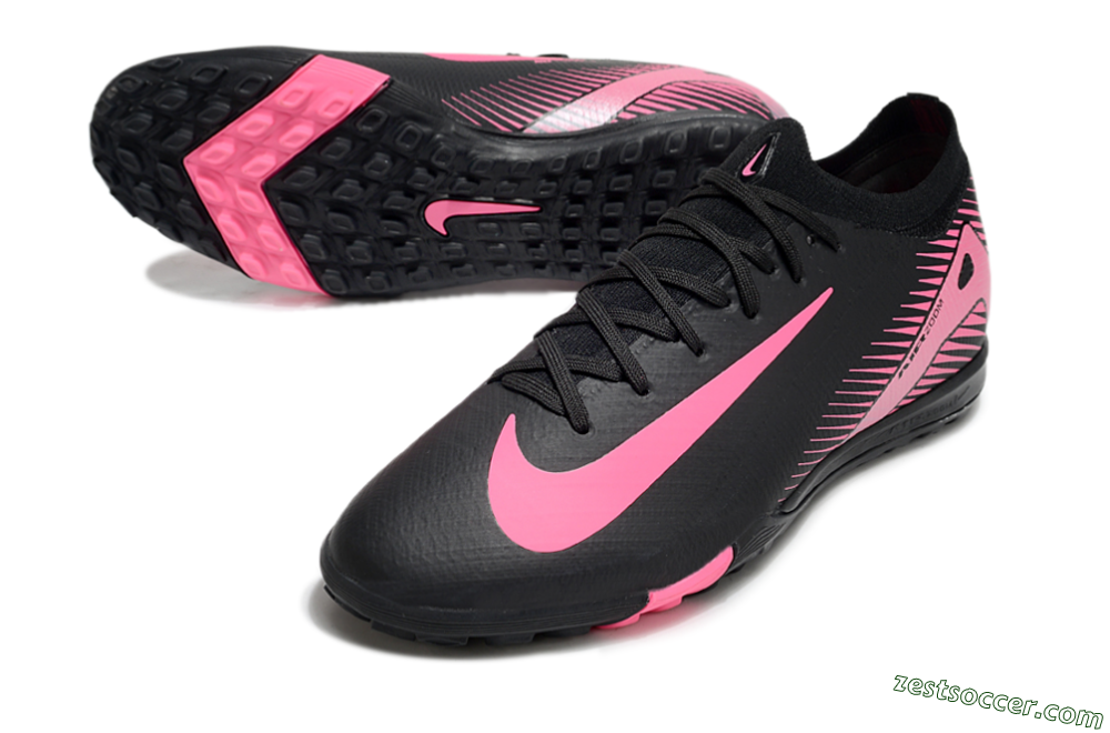 Nike Air Zoom Mercurial Vapor 16 Elite TF Low-Tops Soccer Shoes - Black/Pink 3