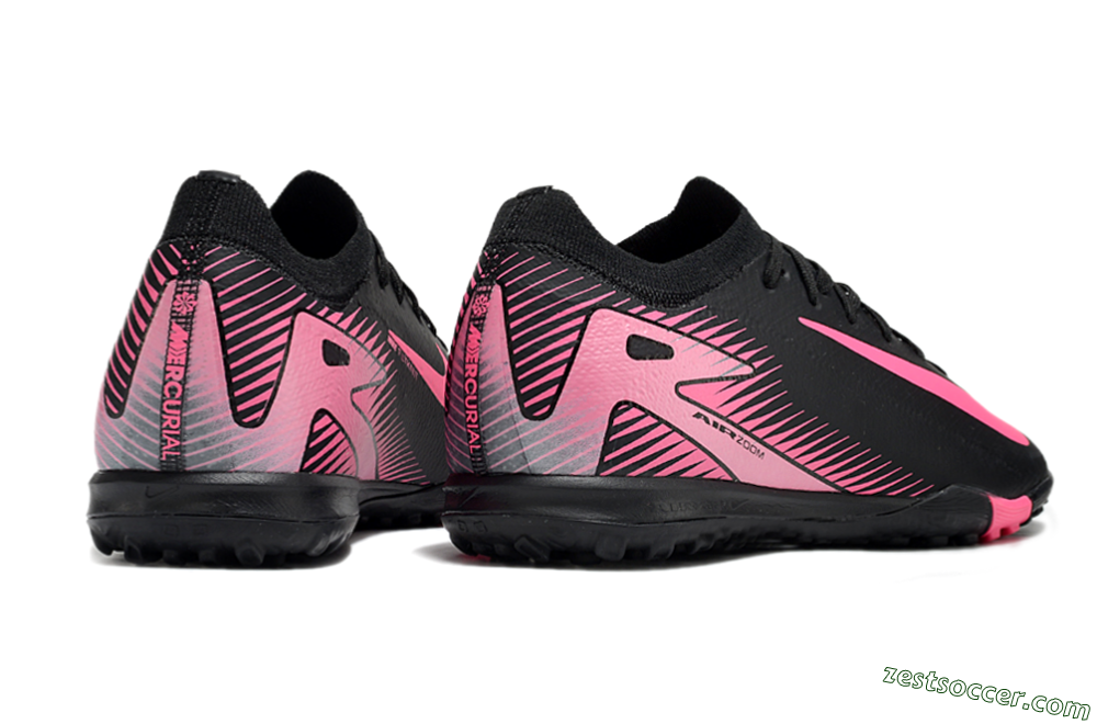 Nike Air Zoom Mercurial Vapor 16 Elite TF Low-Tops Soccer Shoes - Black/Pink 6