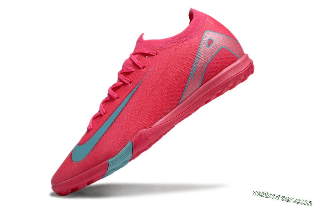 Nike Air Zoom Mercurial Vapor 16 Elite TF Low-Tops Soccer Shoes - Pink/Jade/White 5