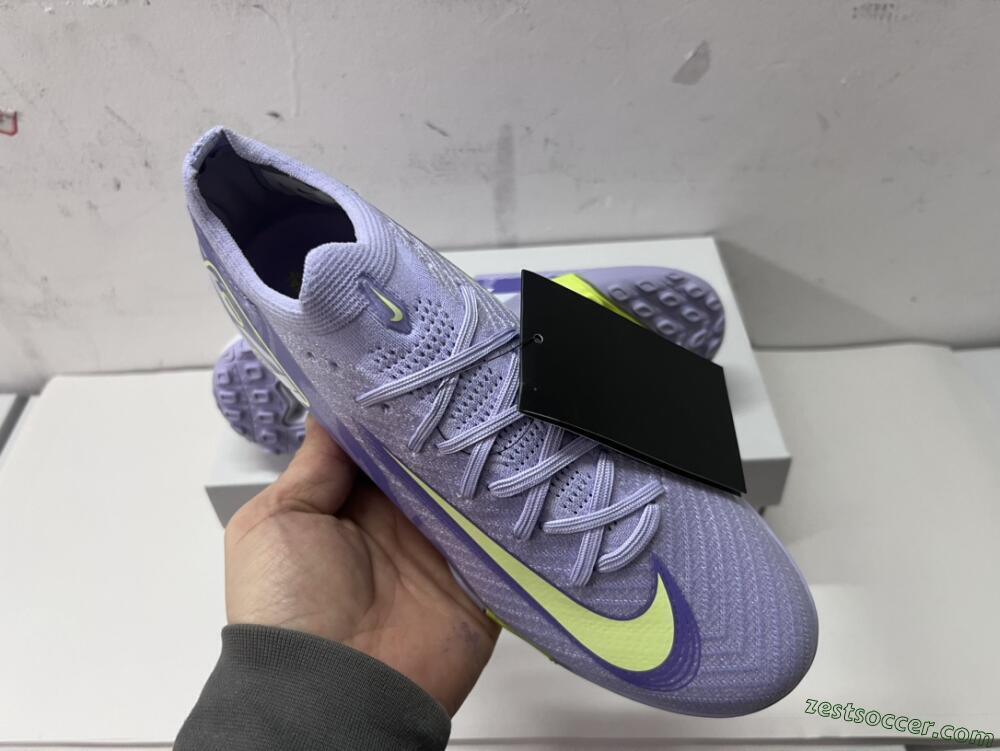 Nike Air Zoom Mercurial Vapor 16 Elite TF Low-Tops Soccer Shoes - Purple/Yellow/White