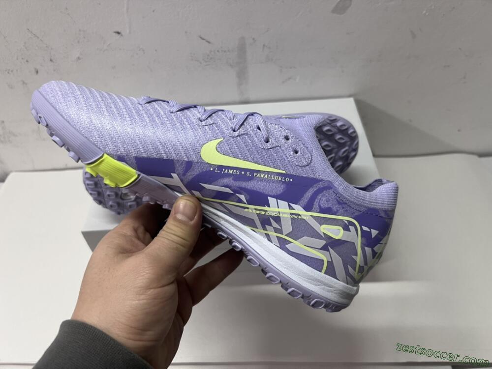 Nike Air Zoom Mercurial Vapor 16 Elite TF Low-Tops Soccer Shoes - Purple/Yellow/White