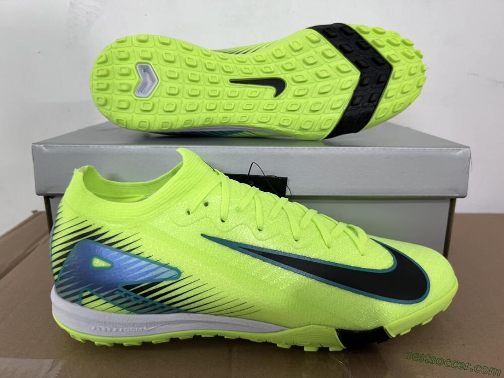 Nike Air Zoom Mercurial Vapor 16 Elite TF Low-Tops Soccer Shoes - Yellow/Black/Blue
