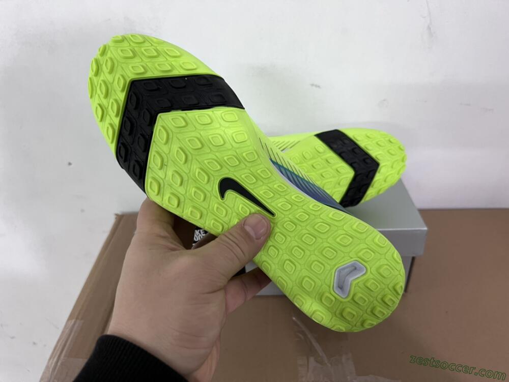 Nike Air Zoom Mercurial Vapor 16 Elite TF Low-Tops Soccer Shoes - Yellow/Black/Blue