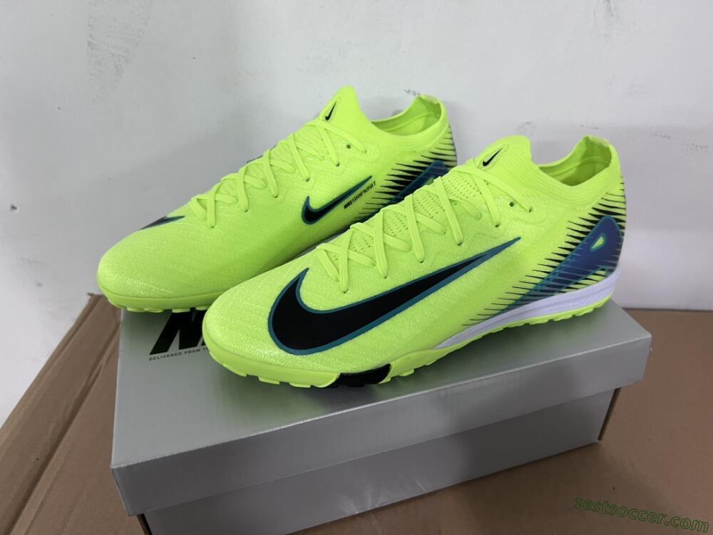 Nike Air Zoom Mercurial Vapor 16 Elite TF Low-Tops Soccer Shoes - Yellow/Black/Blue