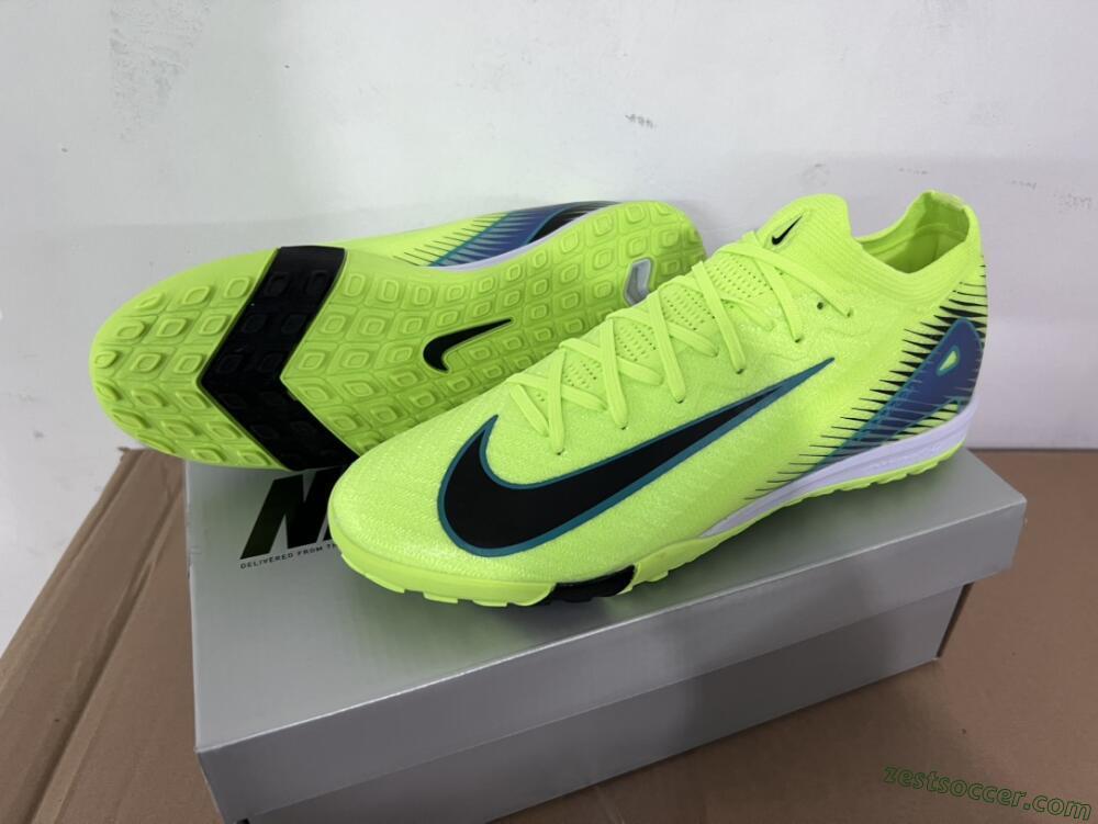 Nike Air Zoom Mercurial Vapor 16 Elite TF Low-Tops Soccer Shoes - Yellow/Black/Blue