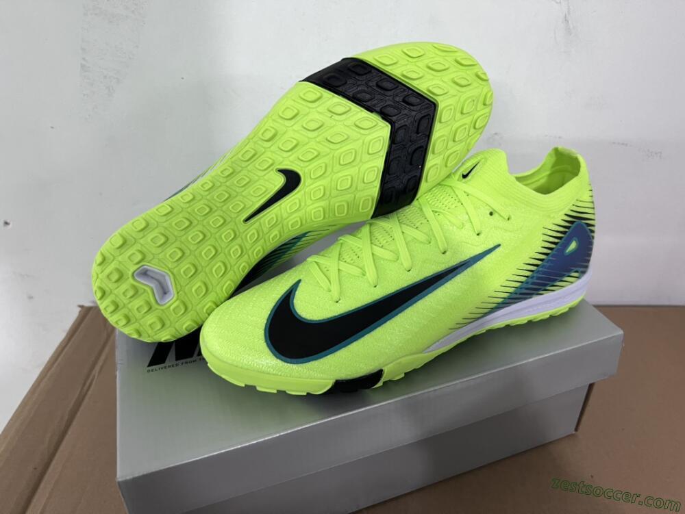 Nike Air Zoom Mercurial Vapor 16 Elite TF Low-Tops Soccer Shoes - Yellow/Black/Blue