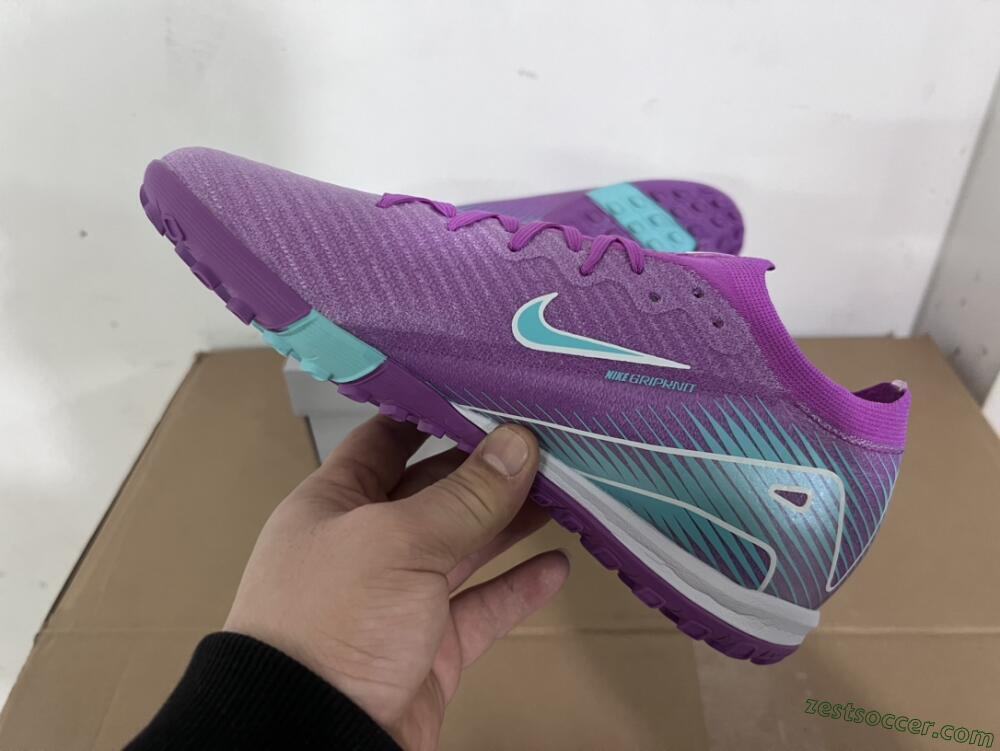 Nike Air Zoom Mercurial Vapor 16 Elite TF Low-Tops Soccer Shoes - Purple/Jade/White