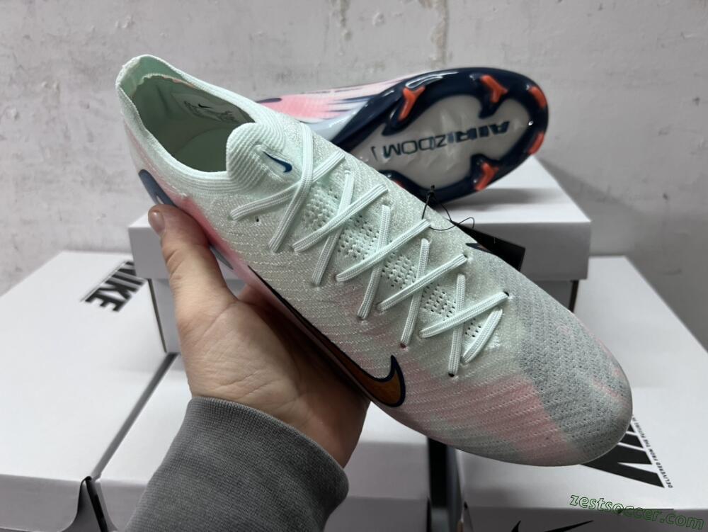 Nike Air Zoom Mercurial Vapor 16 Elite FG Low-Tops Soccer Cleats - Jade/Gold/Pink/Blue