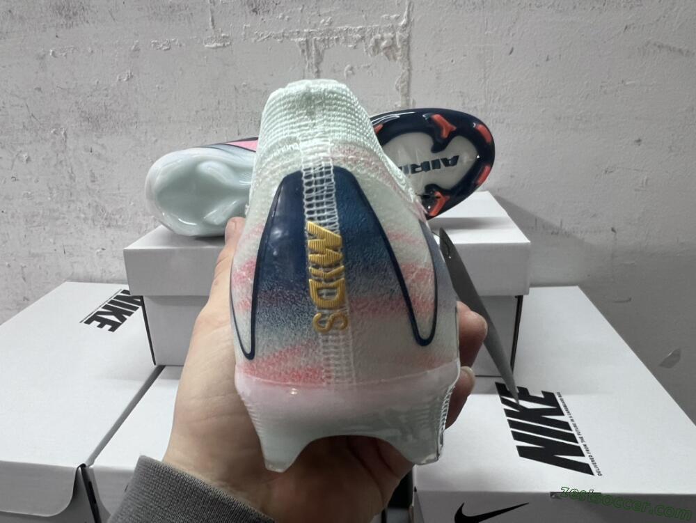 Nike Air Zoom Mercurial Vapor 16 Elite FG Low-Tops Soccer Cleats - Jade/Gold/Pink/Blue