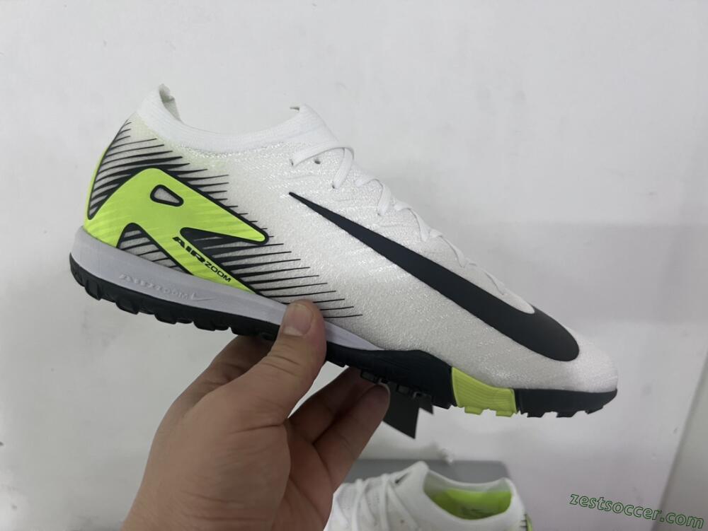 Nike Air Zoom Mercurial Vapor 16 Elite TF Low-Tops Soccer Shoes - White/Black/Yellow