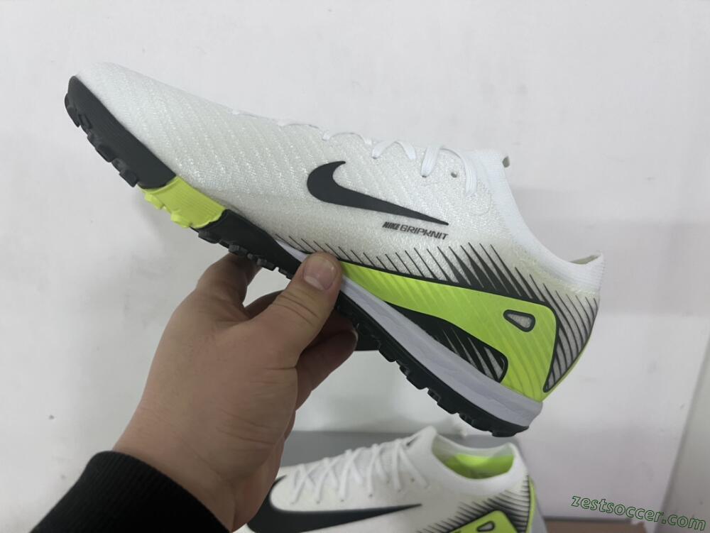 Nike Air Zoom Mercurial Vapor 16 Elite TF Low-Tops Soccer Shoes - White/Black/Yellow