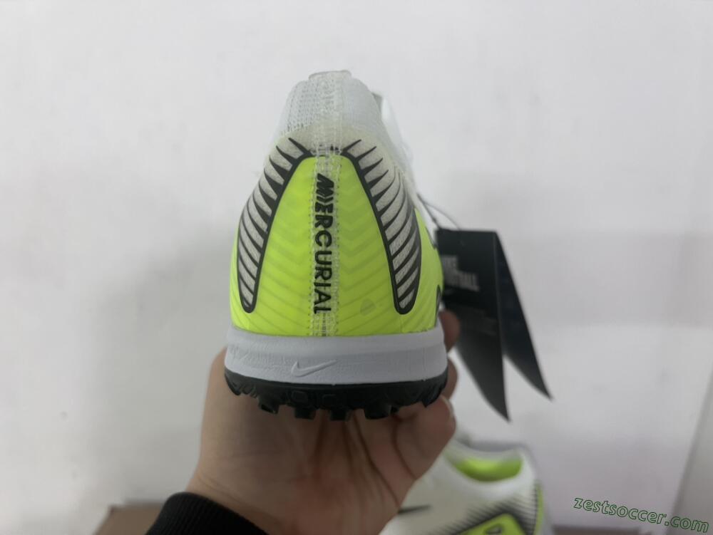 Nike Air Zoom Mercurial Vapor 16 Elite TF Low-Tops Soccer Shoes - White/Black/Yellow