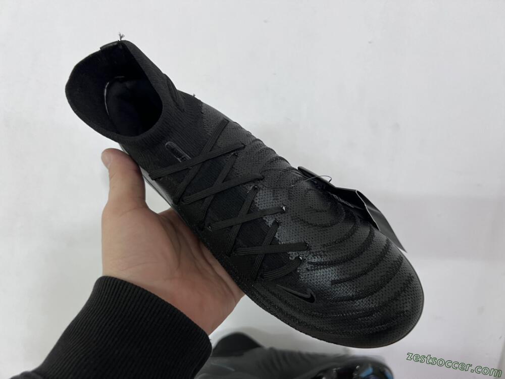 Nike Phantom Luna Elite NU FG High-Tops Soccer Cleats - Black/Blue