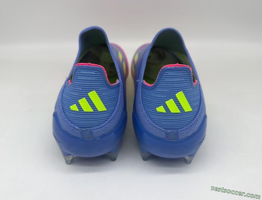 Adidas F50 Elite FG Low-Tops Soccer Cleats - Blue/Pink/Yellow