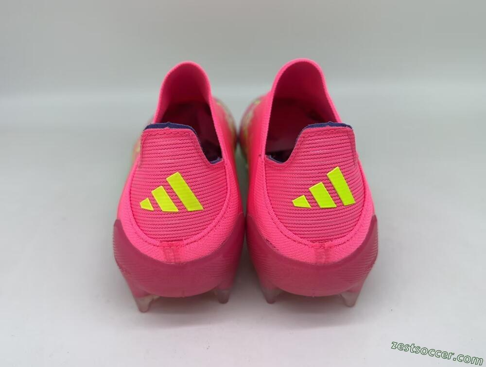Adidas F50 Elite Laceless FG Low-Tops Soccer Cleats - Red/Yellow/Blue