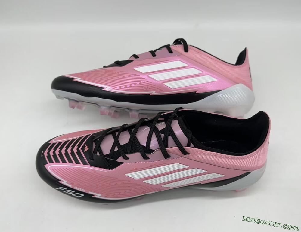 Messi x Adidas F50 Elite FG Low-Tops Soccer Cleats - Pink/Black/White
