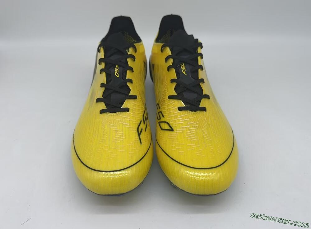 Adidas F50 Elite FG Low-Tops Soccer Cleats - Yellow/Black/Gold