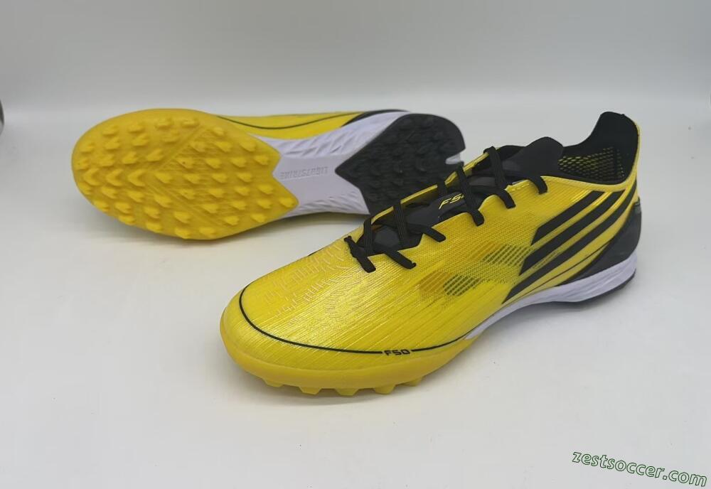 Adidas F50 Pro TF Low-Tops Soccer Shoes - Yellow/Black/White