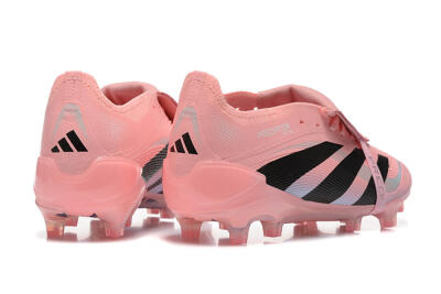 Adidas Predator Elite Foldover Tongue 25 FG Low-Tops Soccer Cleats - Pink/Black/Silver