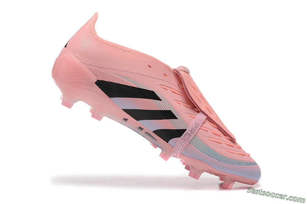 Adidas Predator Elite Foldover Tongue 25 FG Low-Tops Soccer Cleats - Pink/Black/Silver 7