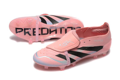 Adidas Predator Elite Foldover Tongue 25 FG Low-Tops Soccer Cleats - Pink/Black/Silver