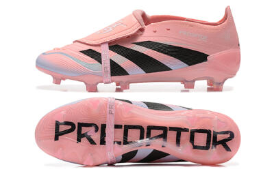Adidas Predator Elite Foldover Tongue 25 FG Low-Tops Soccer Cleats - Pink/Black/Silver