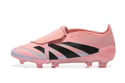 Adidas Predator Elite Foldover Tongue 25 FG Low-Tops Soccer Cleats - Pink/Black/Silver
