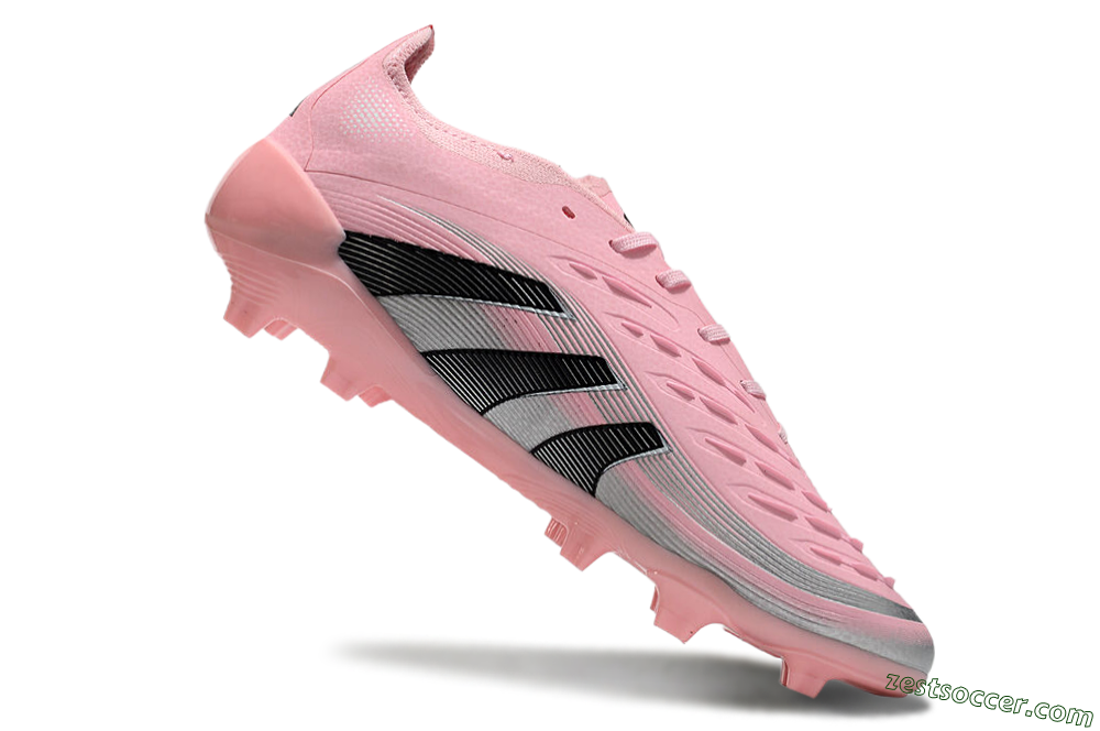 Adidas Predator Elite 25 FG Low-Tops Soccer Cleats - Pink/Black/Silver 4