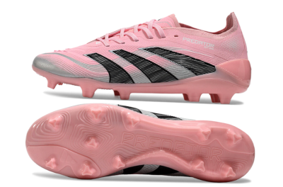 Adidas Predator Elite 25 FG Low-Tops Soccer Cleats - Pink/Black/Silver