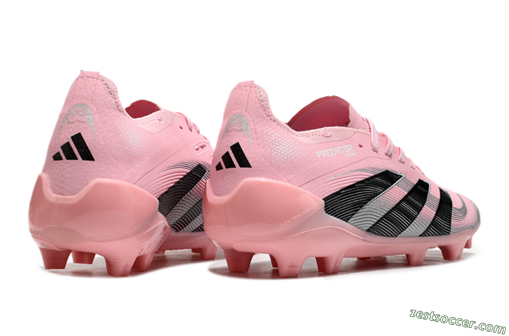 Adidas Predator Elite 25 FG Low-Tops Soccer Cleats - Pink/Black/Silver 6