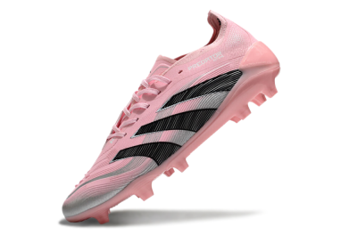 Adidas Predator Elite 25 FG Low-Tops Soccer Cleats - Pink/Black/Silver