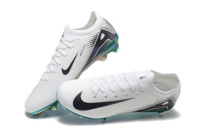 Nike Air Zoom Mercurial Vapor 16 Elite FG Low-Tops Soccer Cleats - White/Black/Gold